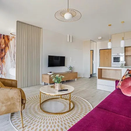 Modern Tower, Sun & Snow *